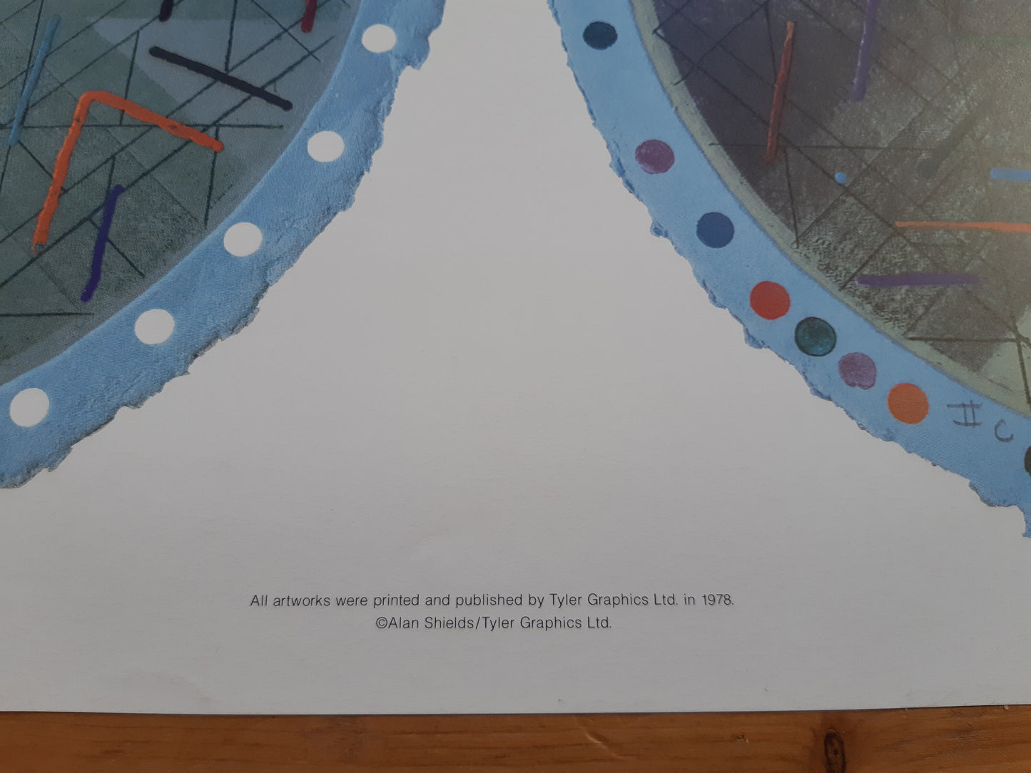 Alan Shields original art poster - 28.5"×40.6" (72.5×103cm)