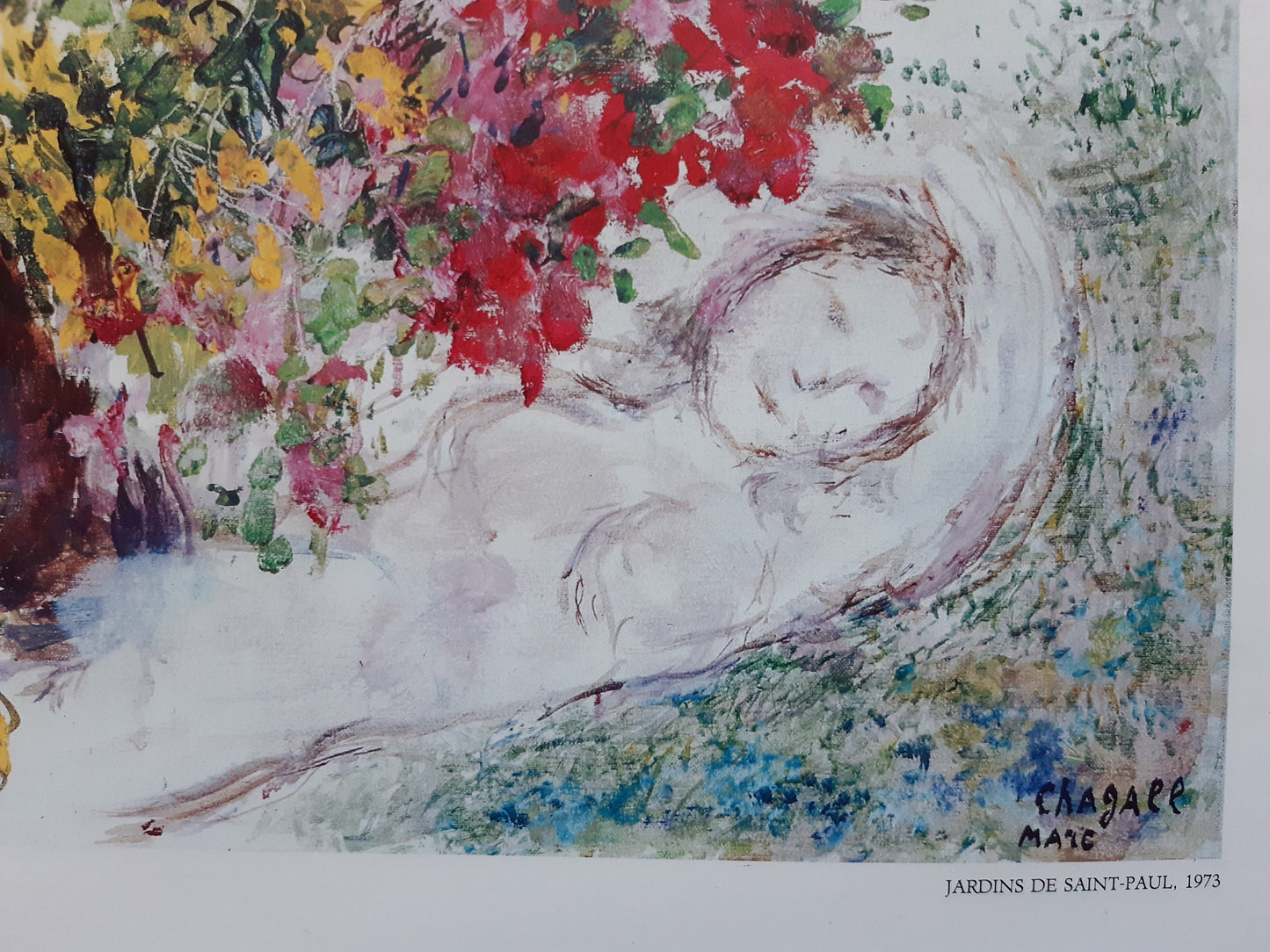 Marc Chagall original art poster - 25.2"×21.7" (64×55cm)