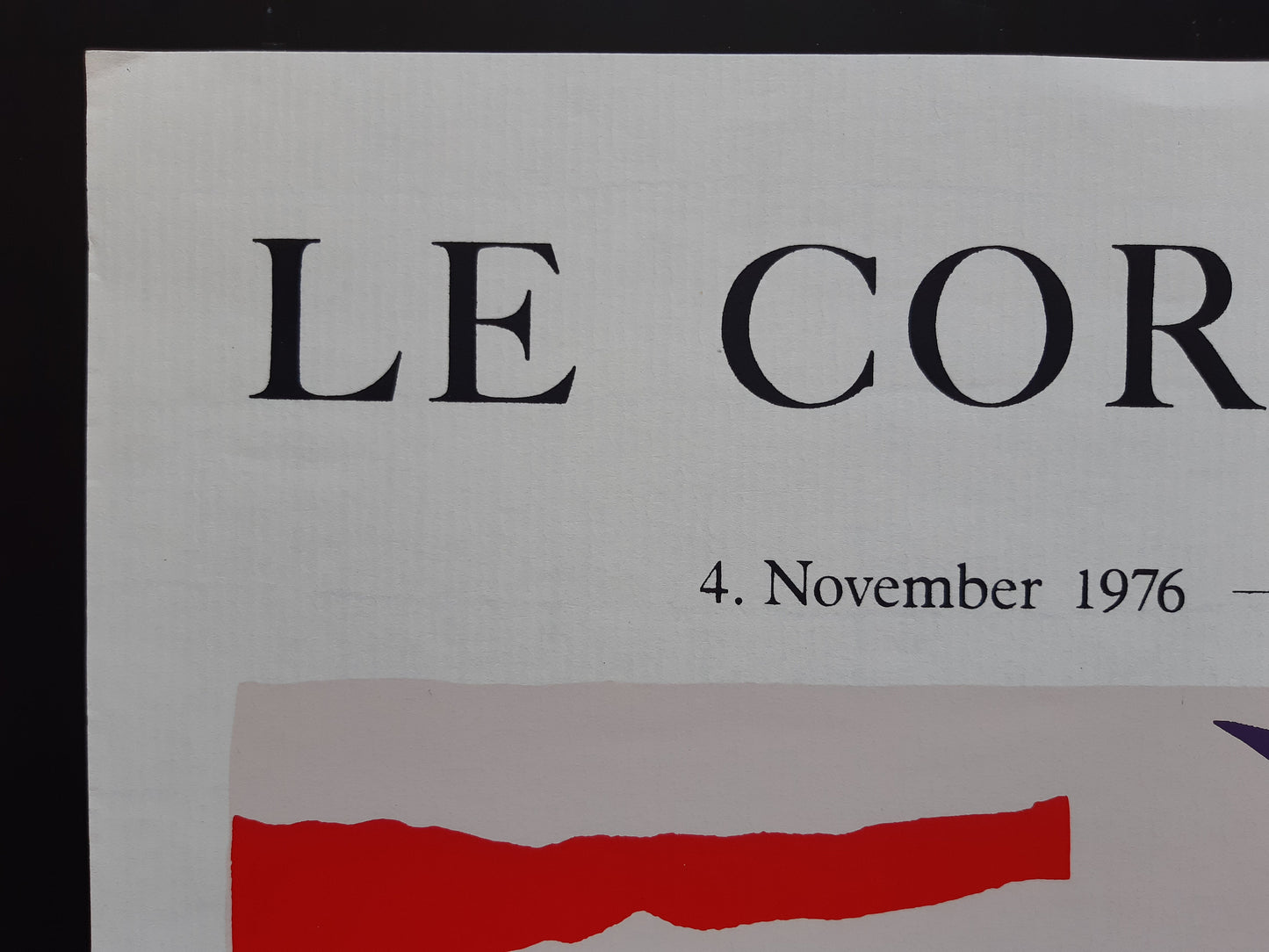 Le Corbusier original art poster - 16.9"×26.4" (43×67cm)