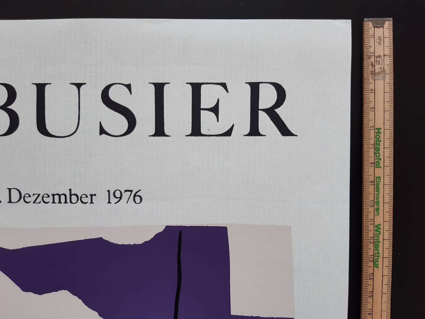 Le Corbusier original art poster - 16.9"×26.4" (43×67cm)