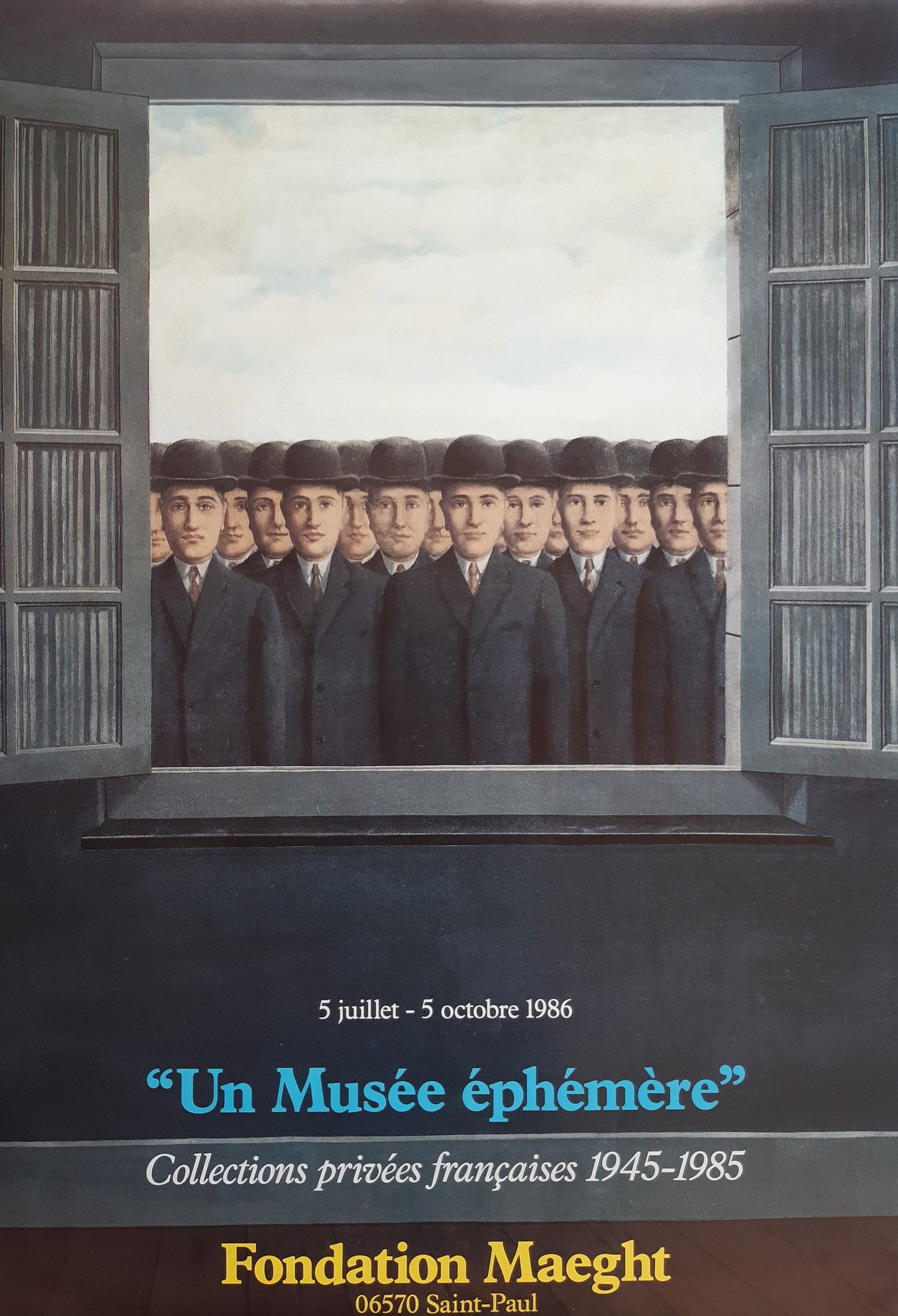 Rene Magritte original art poster - 19.7"×28.3" (50×72cm)