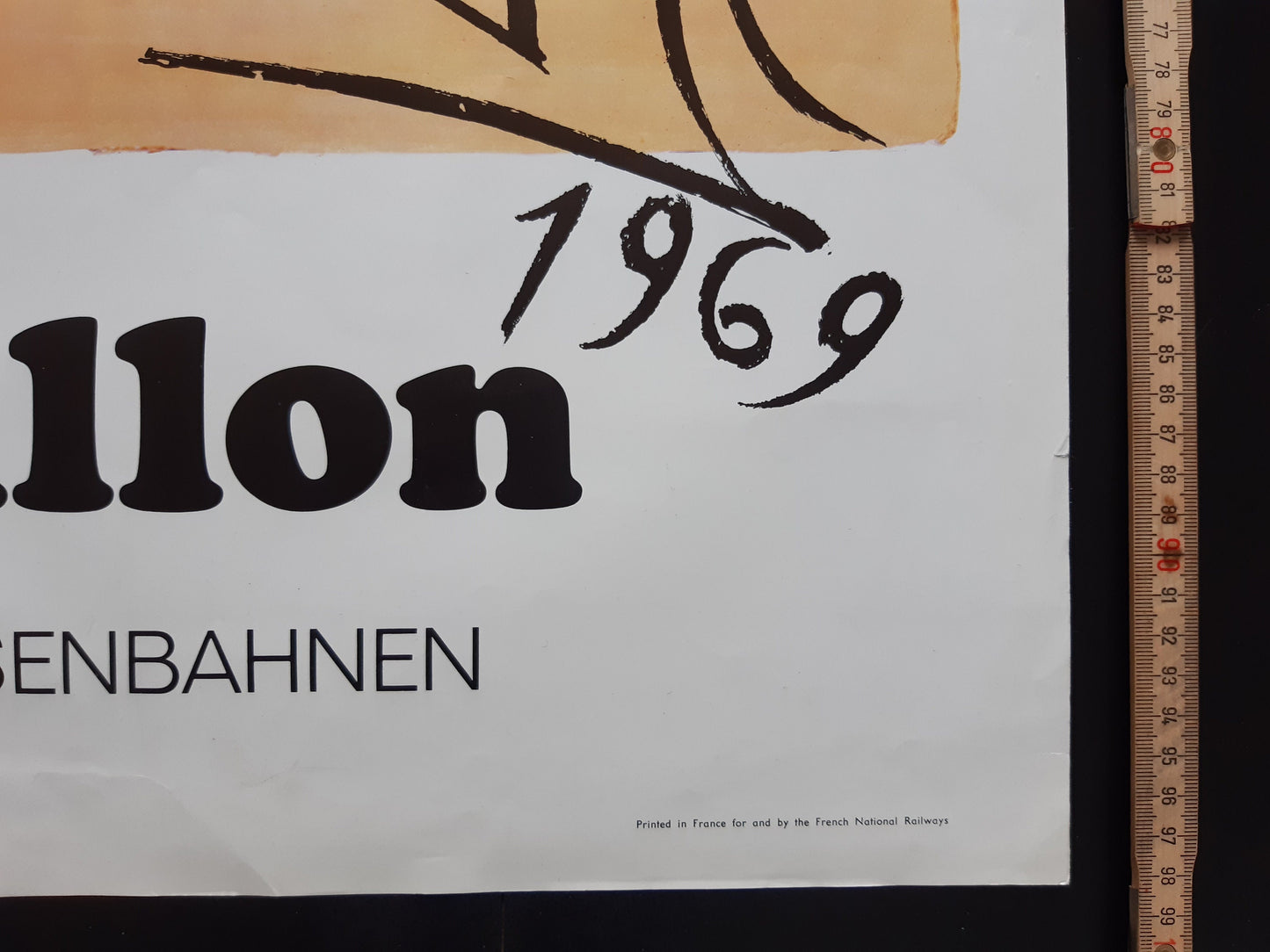 Dalí original travel poster - 24.4"×38.6" (62×98cm)