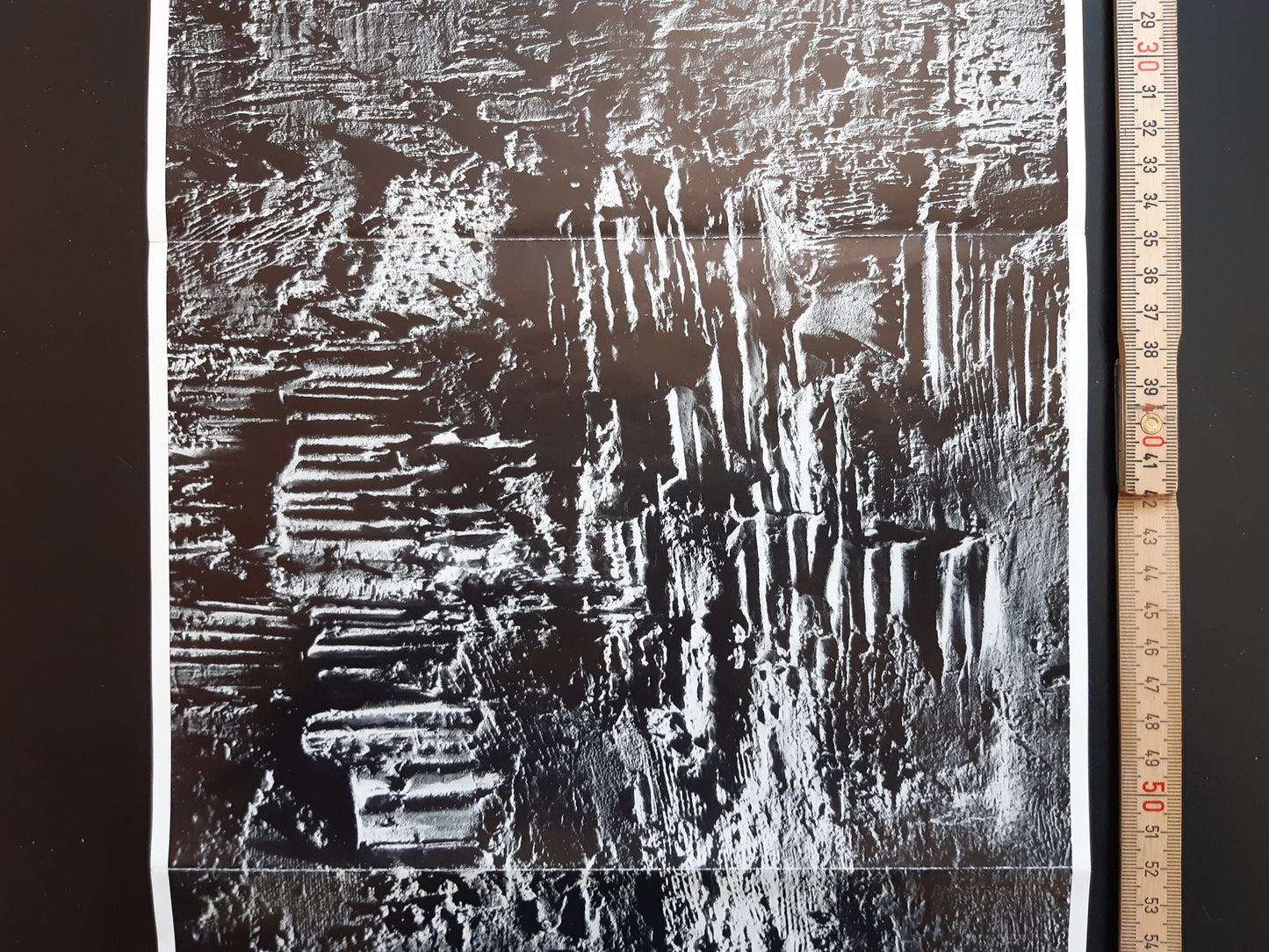 Theo Kerg original art poster folded - 10.2"×27.4" (26×69.5cm)