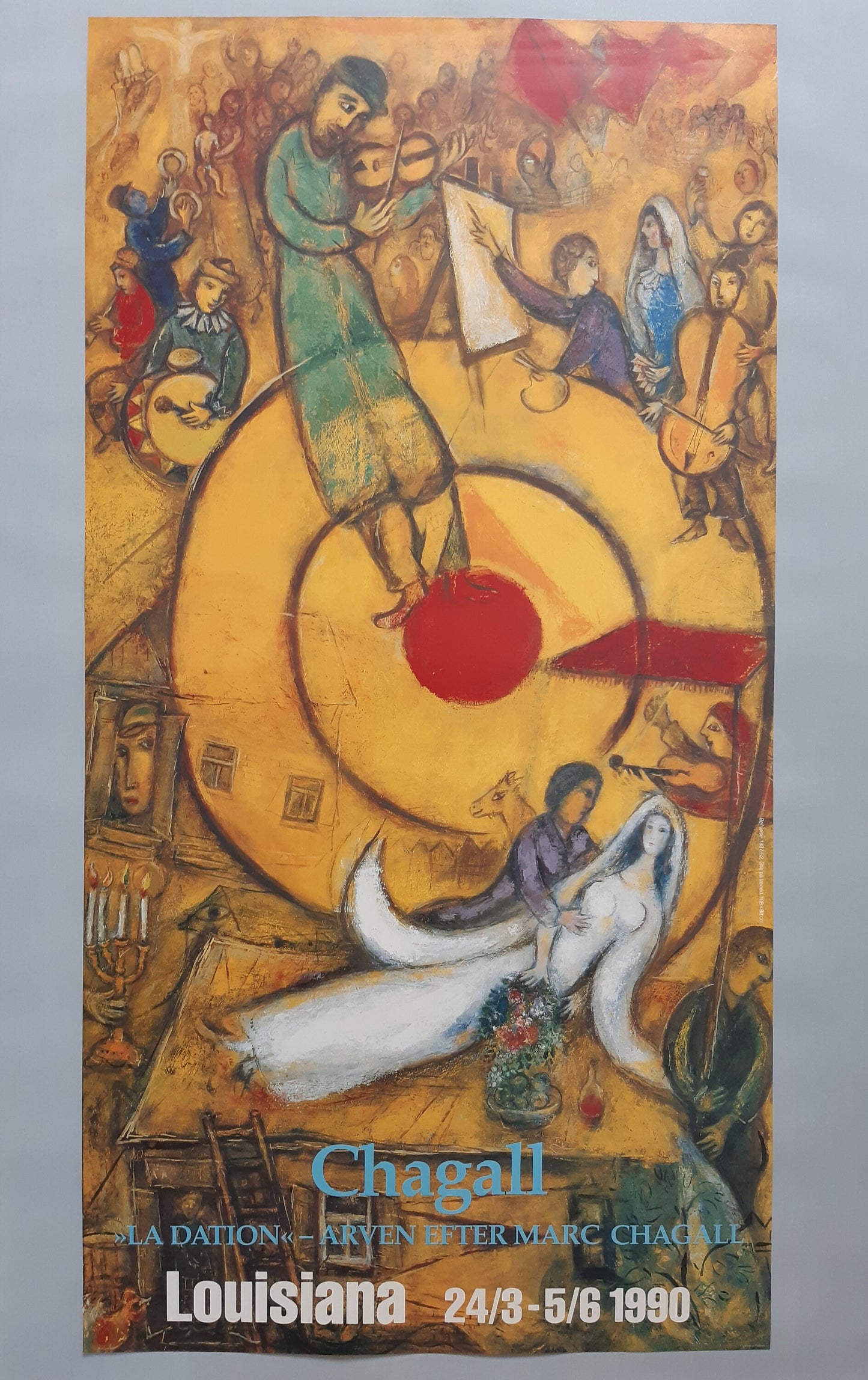 Marc Chagall original art poster - 24.4"×47.0" (62×119.5cm)