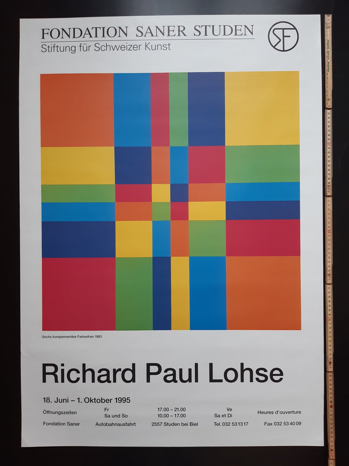 Richard Paul Lohse art exhibition poster - 27.6"×39.4" (70×100cm)