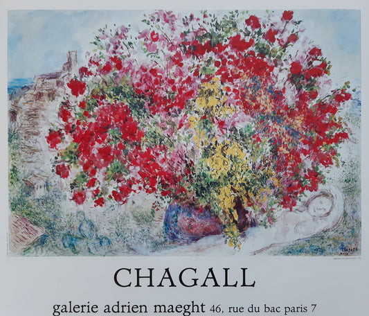 Marc Chagall original art poster - 25.2"×21.7" (64×55cm)