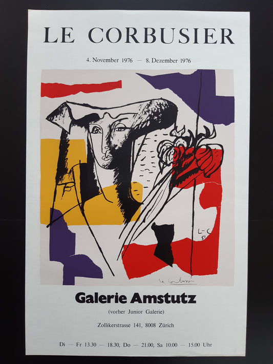 Le Corbusier original art poster - 16.9"×26.4" (43×67cm)
