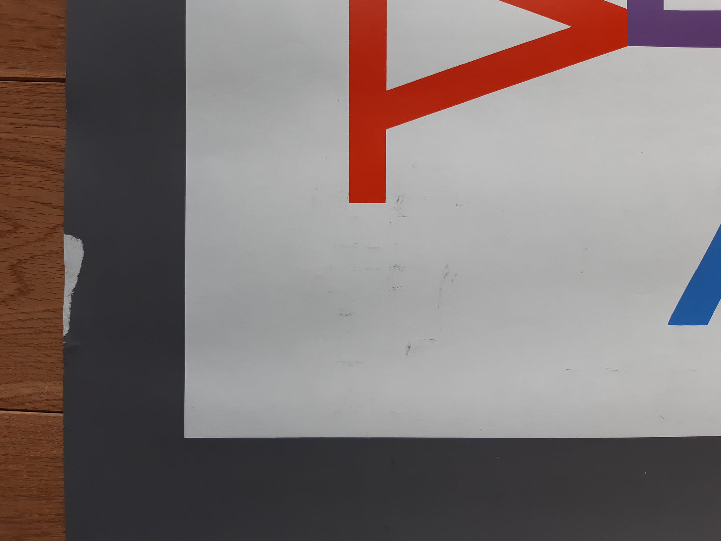 Max Bill art exhibition poster used - 35.4"×50.4" (90×128cm)