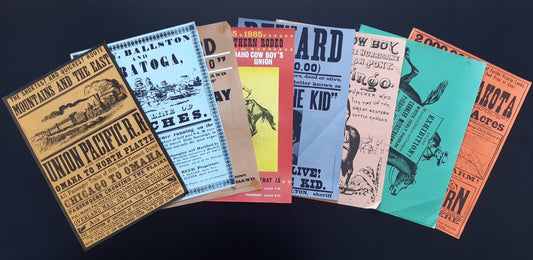 Set of eight vintage reprint US ad posters - 10.2"×15.0" (26×38cm)