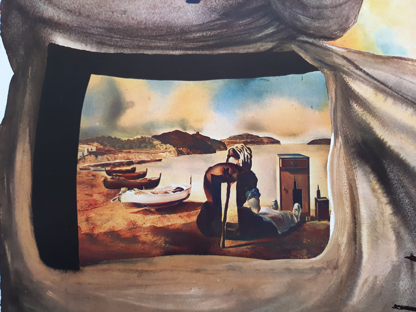Dalí original travel poster - 14.4"×23.6" (36.5×60cm)