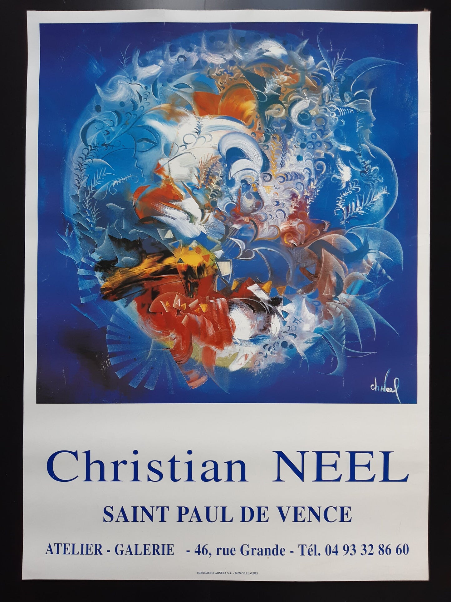 Christian Neel art exhibition poster - 19.7"×27.6" (50×70cm)