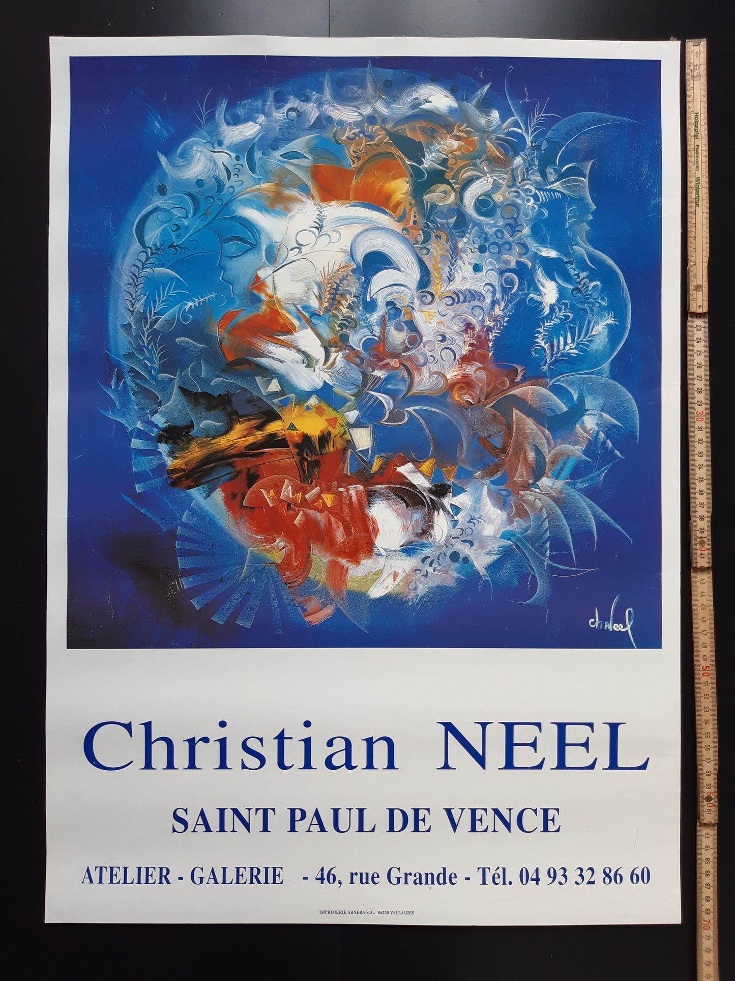 Christian Neel art exhibition poster - 19.7"×27.6" (50×70cm)