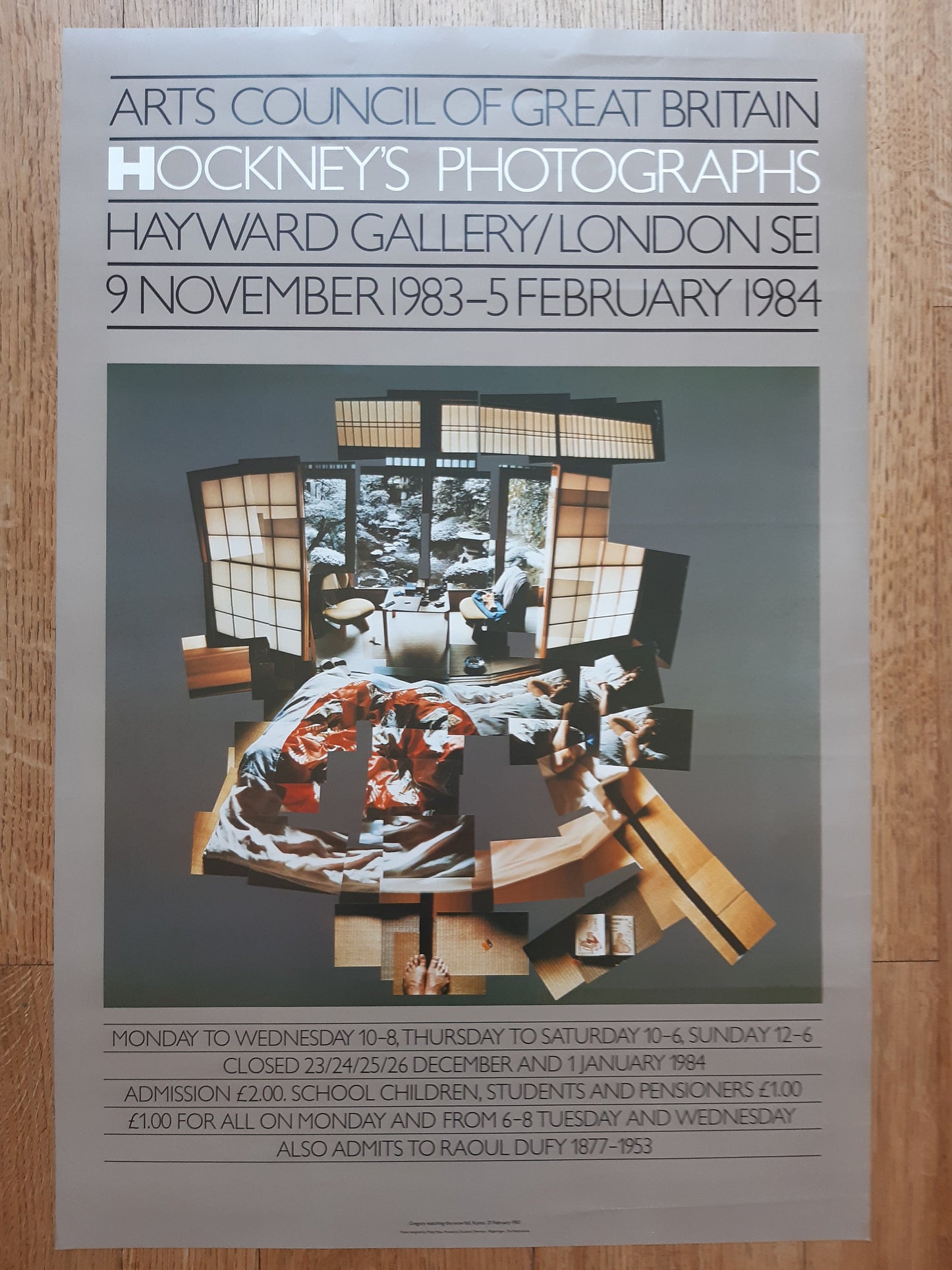 David Hockney original art poster - 20.0"×29.9" (50.8×76cm)