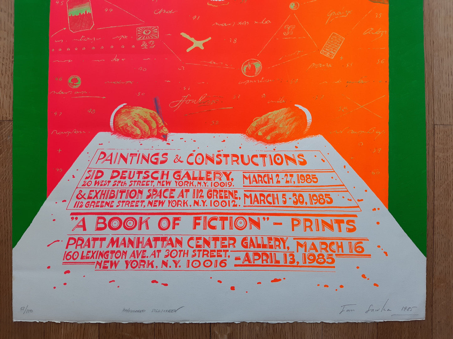 Jan Sawka original art poster signed - 25.0"×35.6" (63.5×90.5cm)
