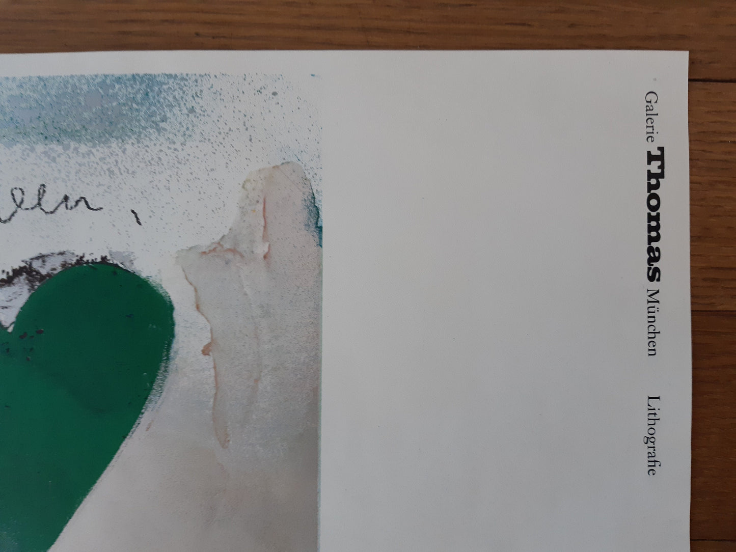 Jim Dine original art Poster - 24.8"×35.6" (63×90.5cm)