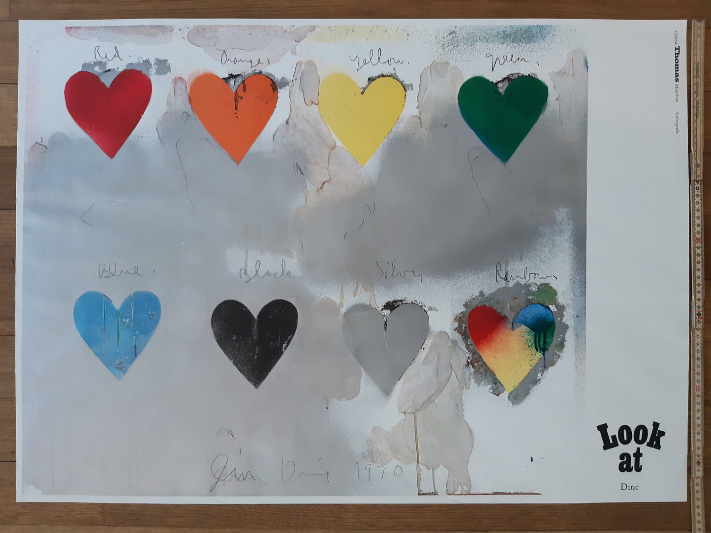 Jim Dine original art Poster - 24.8"×35.6" (63×90.5cm)