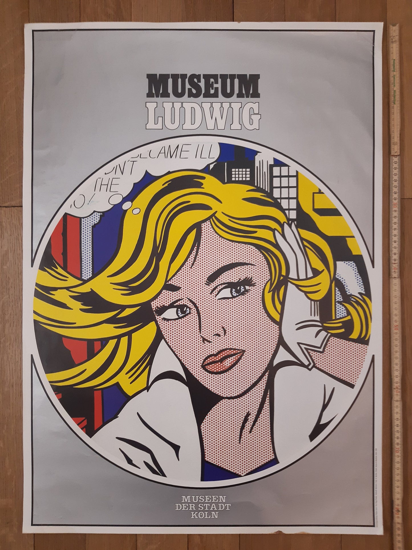 Roy Lichtenstein original art Poster - 23.2"×33.1" (59×84cm)