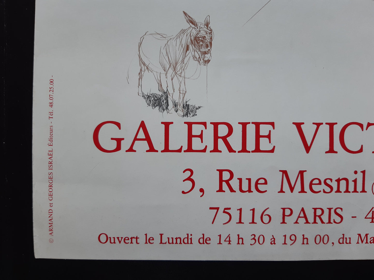 Raymond Moretti art exhibition poster - 15.7"×24.0" (40×61cm)