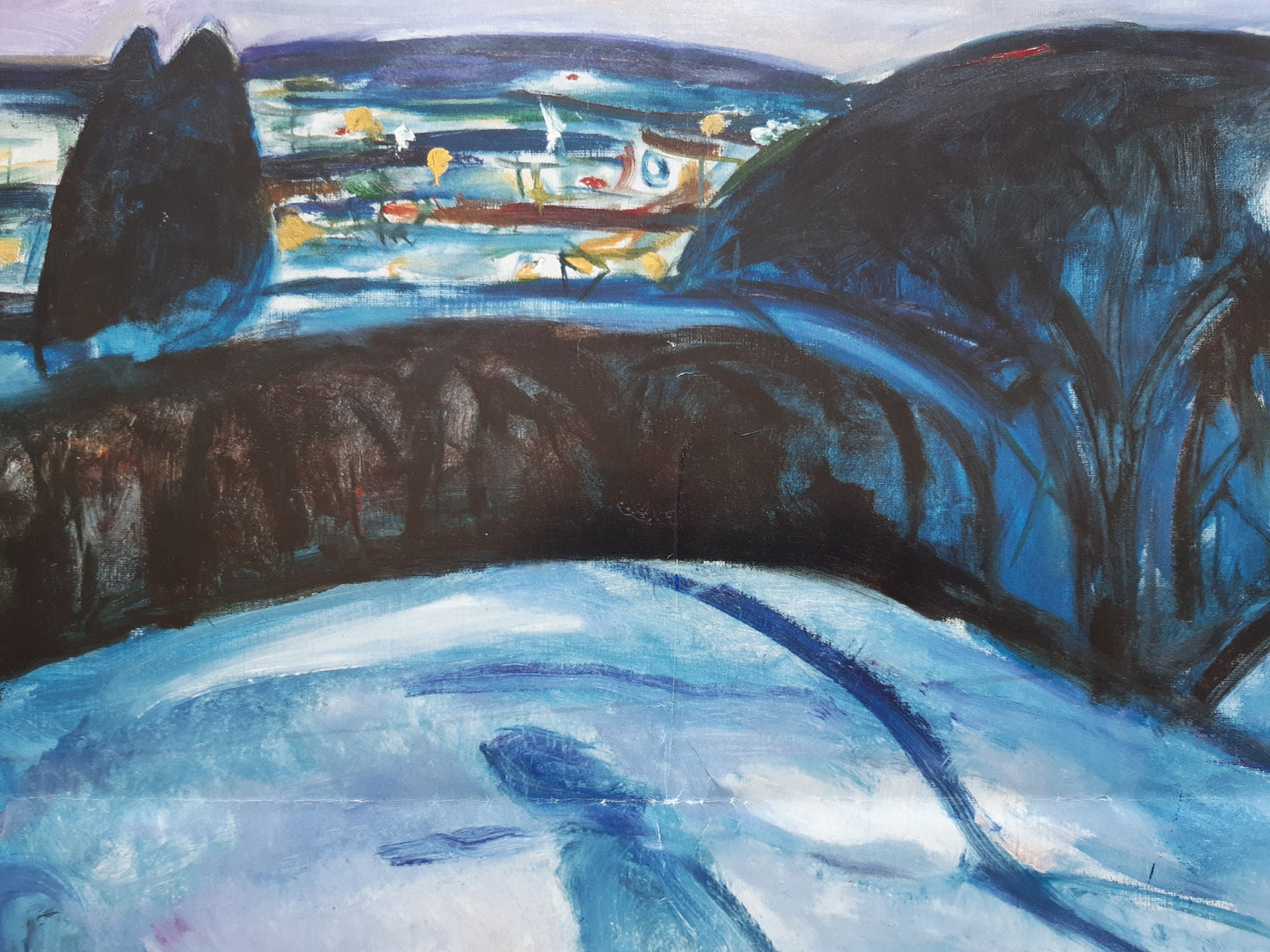 Edvard Munch original art poster folded - 23.4"×33.1" (59.4×84cm)