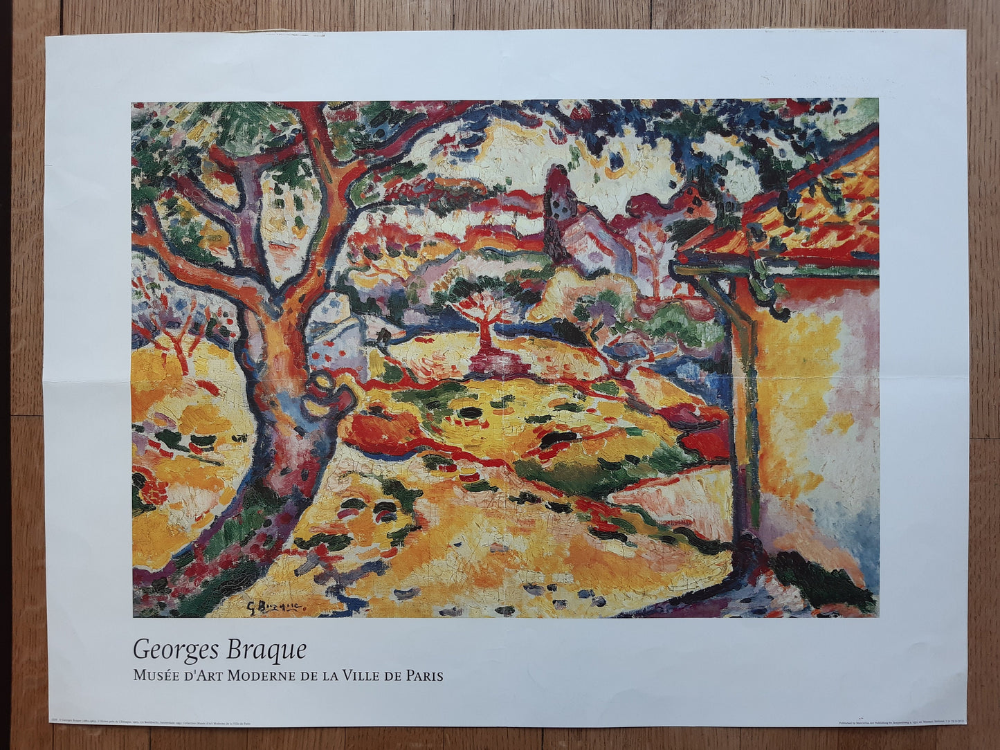 Georges Braque original art print folded - 31.5"×23.6" (80×60cm)