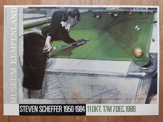 Steven Scheffer original art exhibition poster - 22.2"×31.3" (56.5×79.6cm)