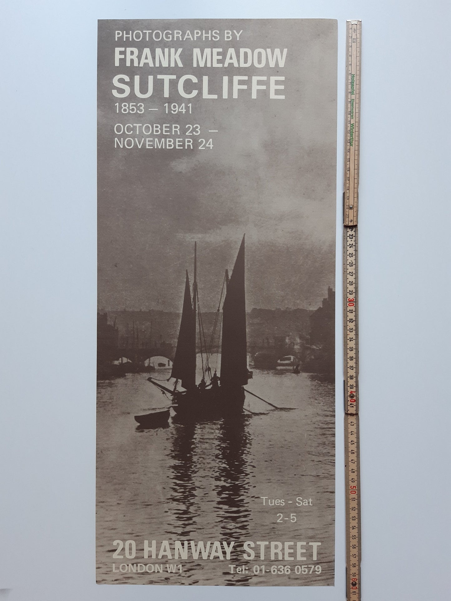 Frank Meadow Sutcliffe photo art exhibition poster - 10.0"×24.0" (25.5×61cm)