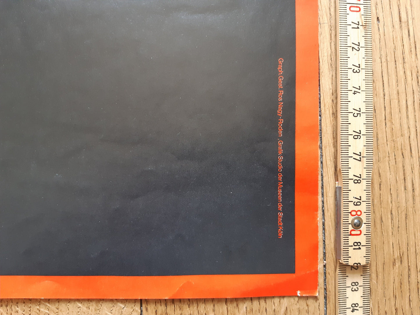 Wolfgang Tümpel art exhibition poster folded - 23.4"×33.1" (59.4×84cm)