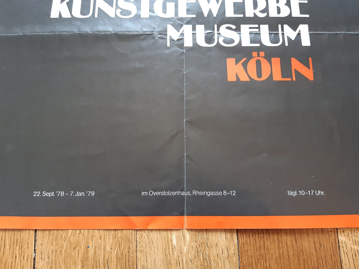 Wolfgang Tümpel art exhibition poster folded - 23.4"×33.1" (59.4×84cm)
