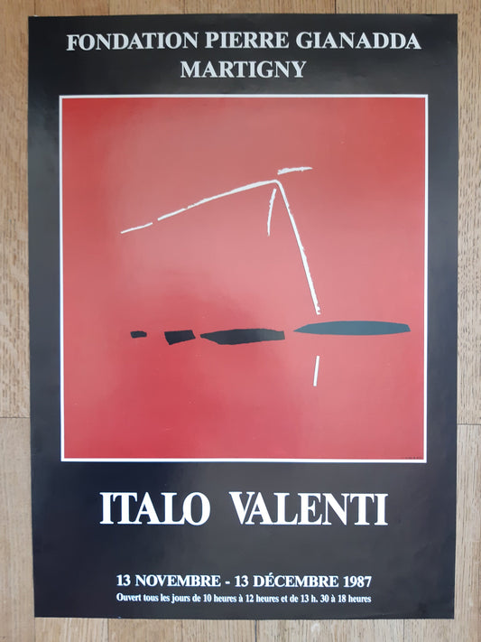 Italo Valenti original art exhibition poster - 19.1"×26.0" (48.5×66cm)