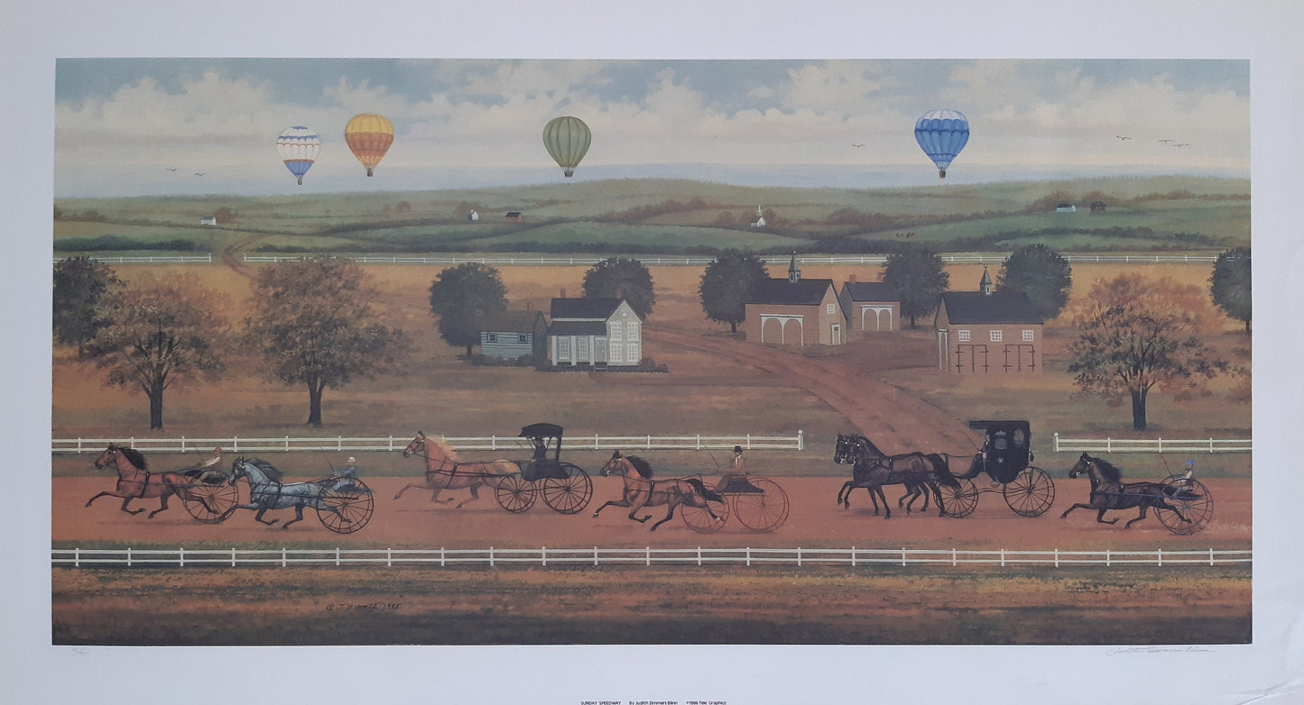 Judith Zimmers original art poster signed - 39.4"×21.3" (100×54cm)