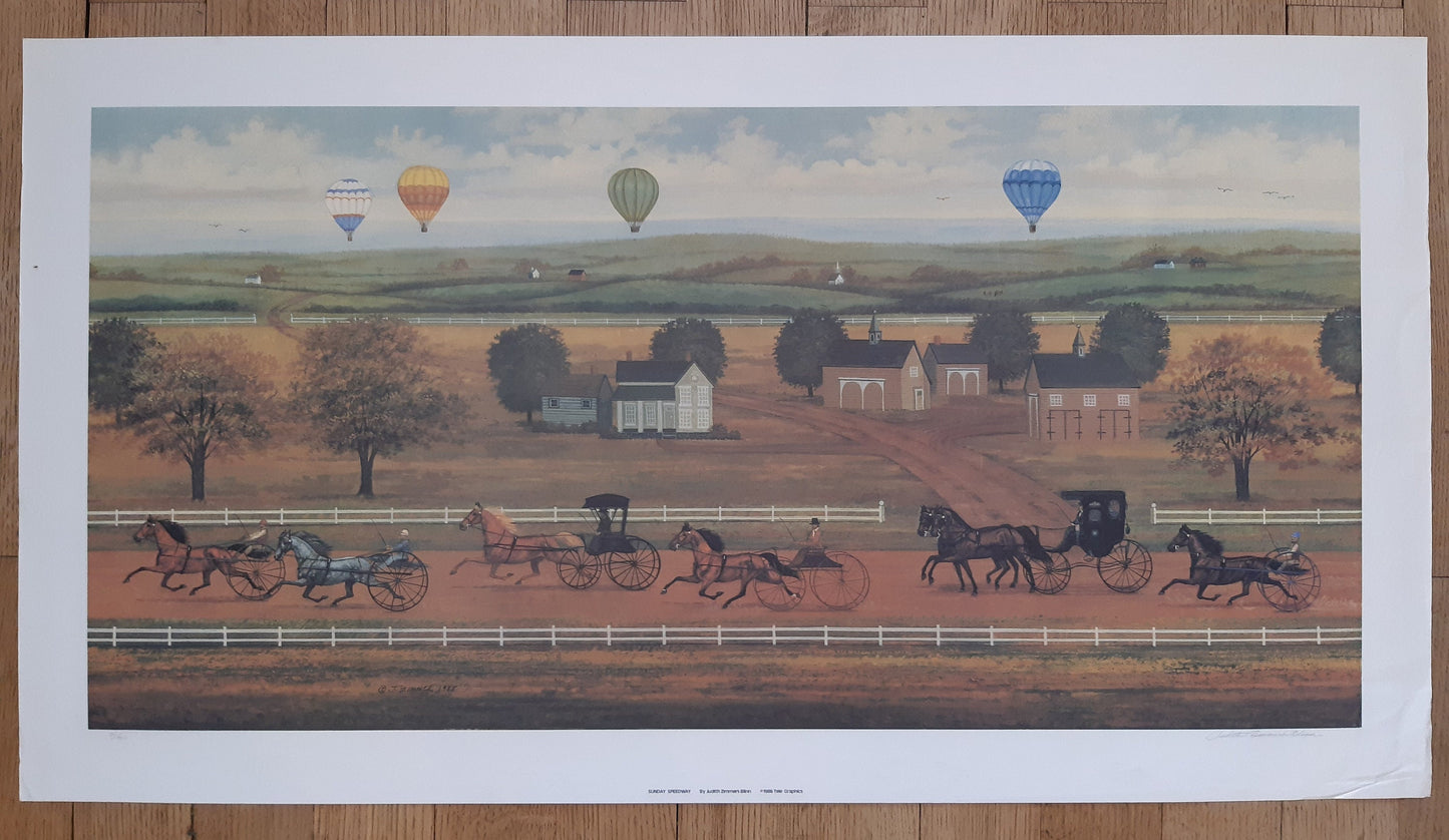 Judith Zimmers original art poster signed - 39.4"×21.3" (100×54cm)