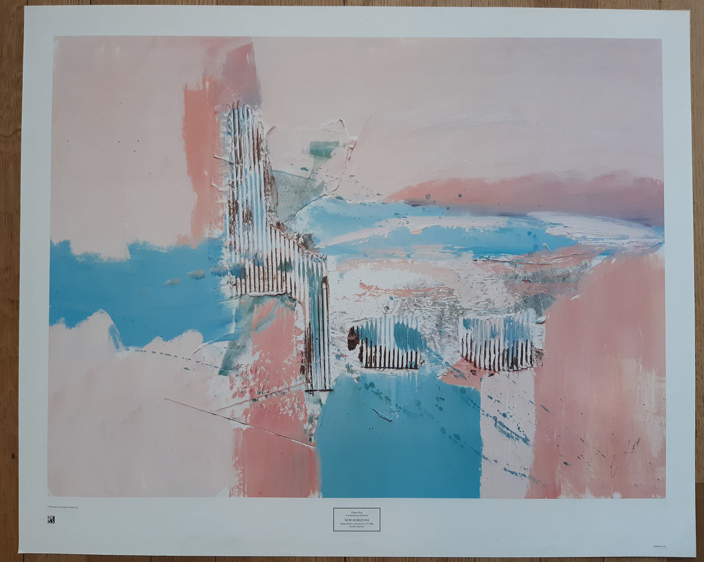 Elaine Rose original art poster - 35.2"×28.7" (89.5×73cm)