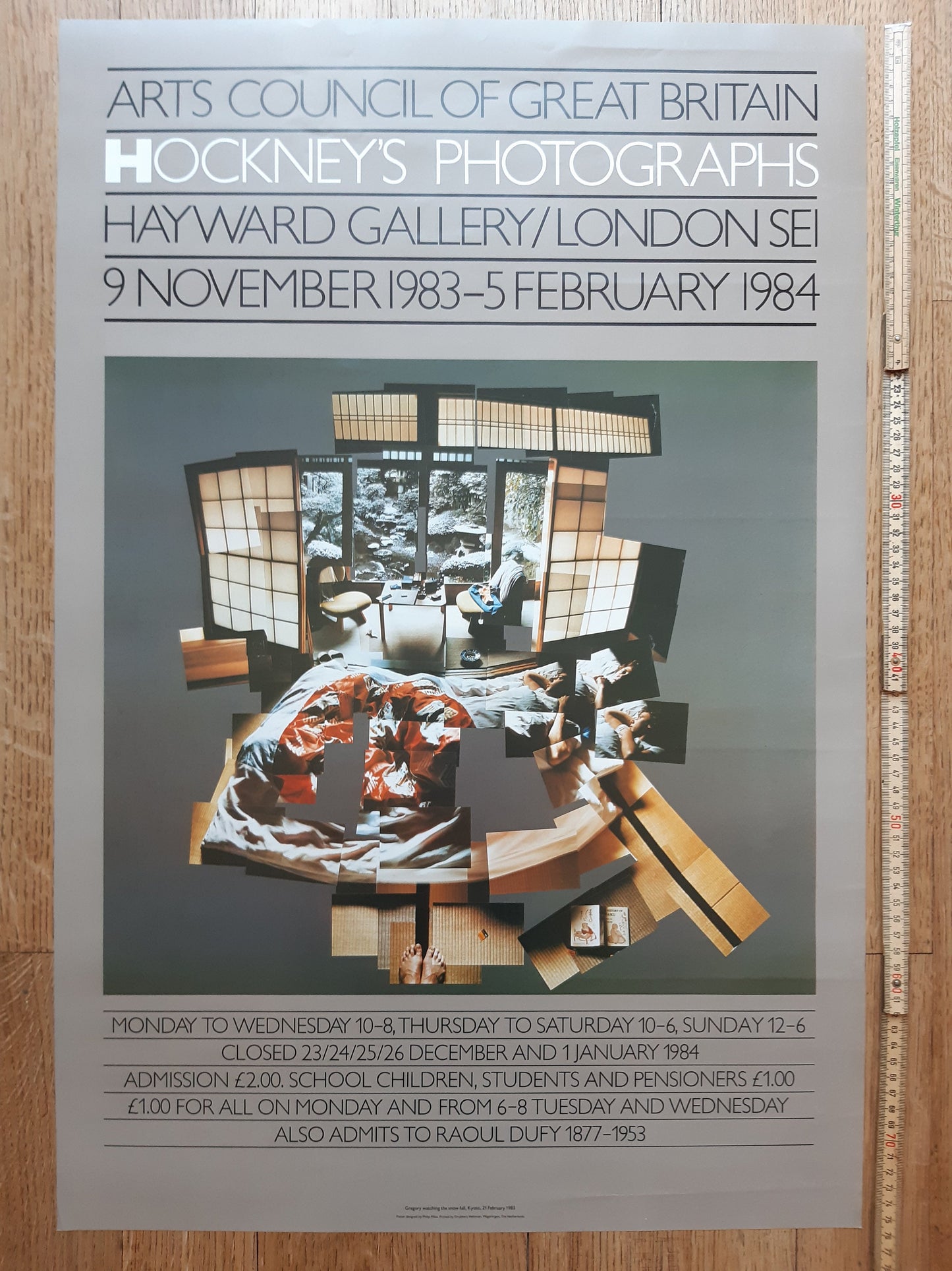 David Hockney original art poster - 20.0"×29.9" (50.8×76cm)