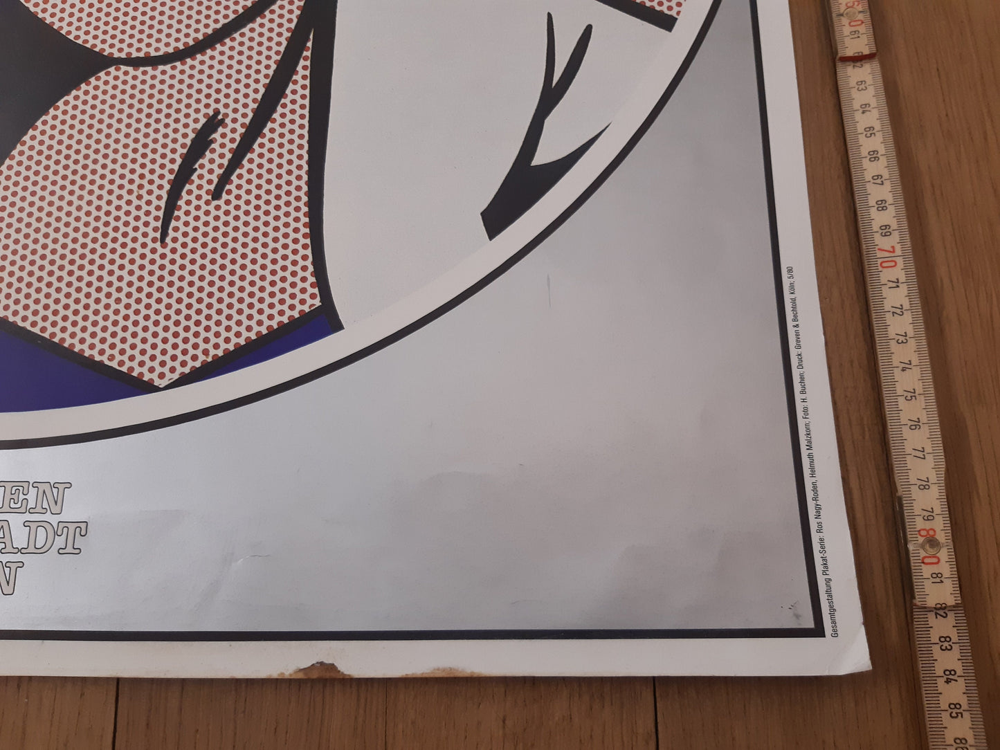 Roy Lichtenstein original art Poster - 23.2"×33.1" (59×84cm)