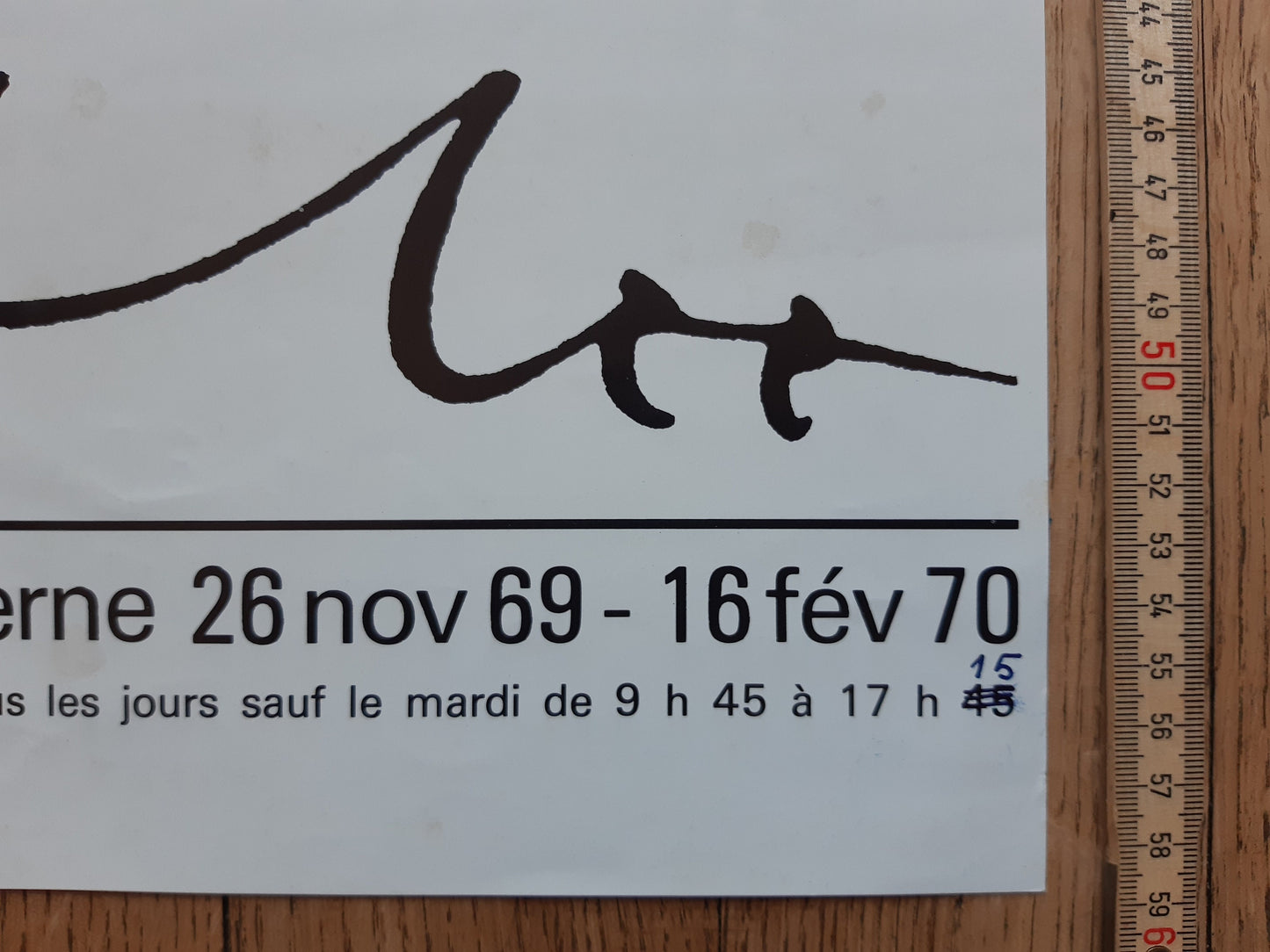 Paul Klee original art poster - 15.2"×23.2" (38.7×59cm)