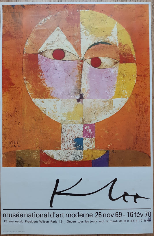 Paul Klee original art poster - 15.2"×23.2" (38.7×59cm)