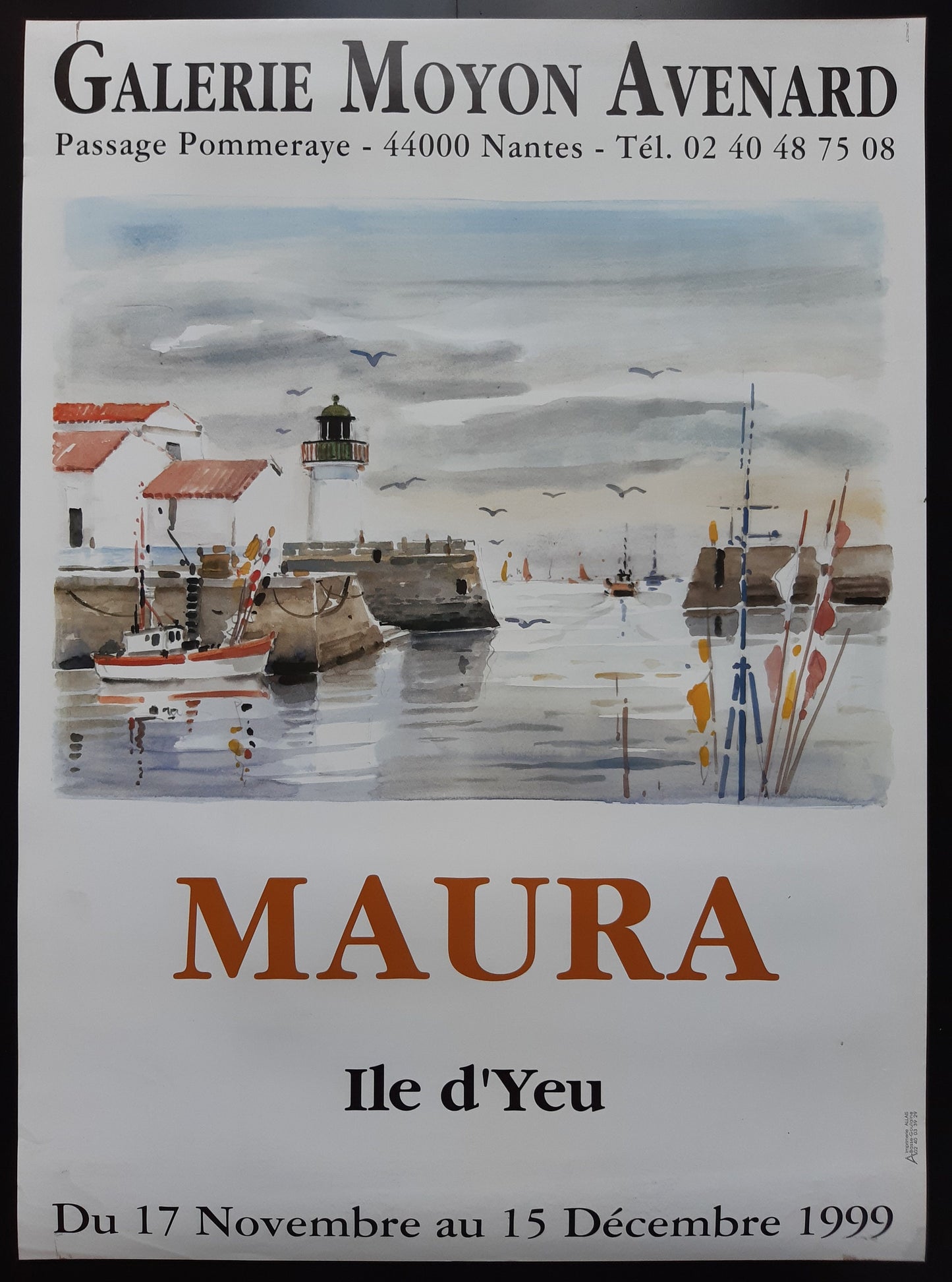Maura art exhibition poster - 19.5"×27.0" (49.5×68.5cm)
