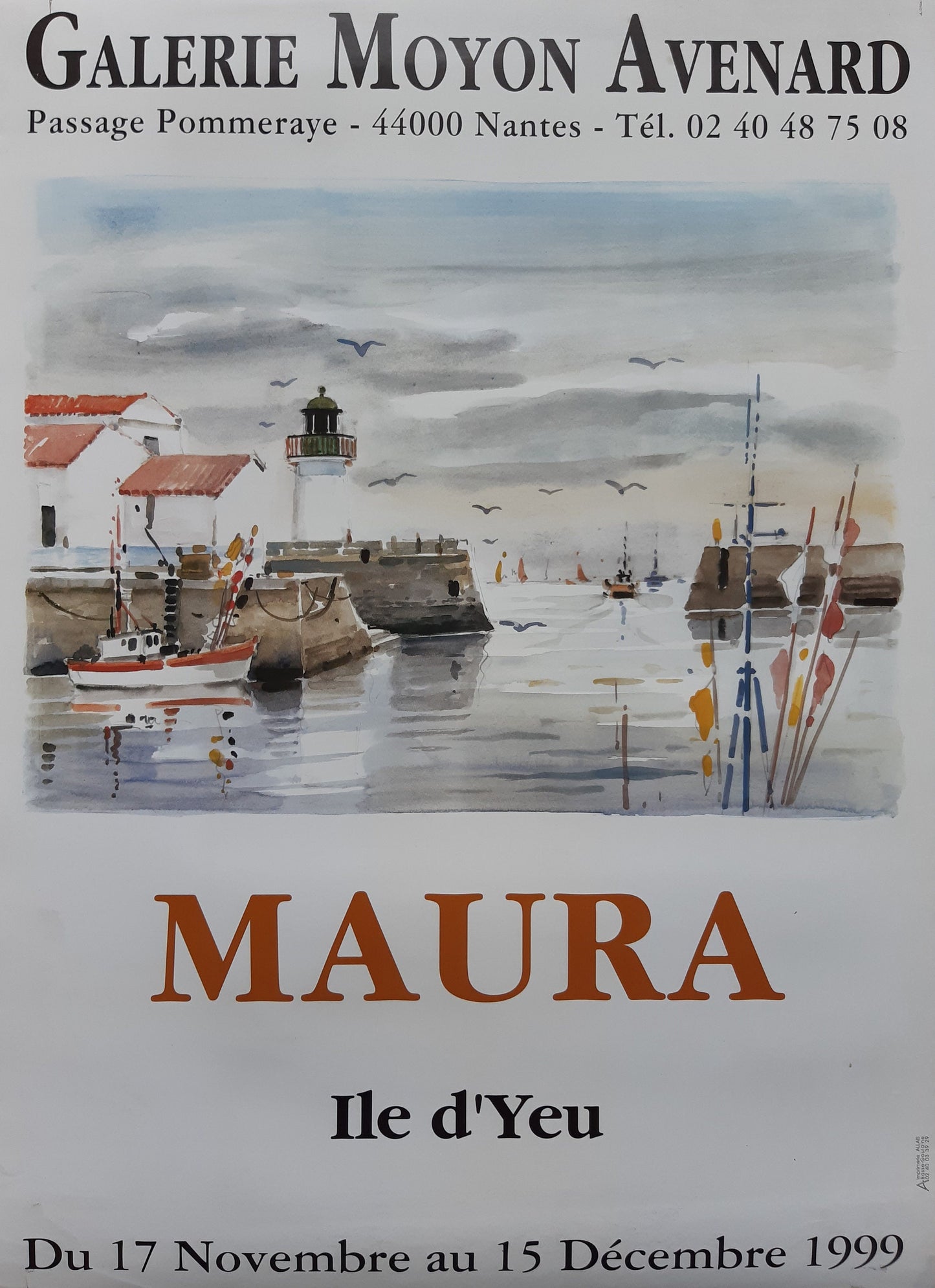 Maura art exhibition poster - 19.5"×27.0" (49.5×68.5cm)