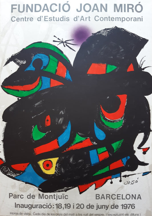 Miro original art exhibition poster - 19.7"×27.6" (50×70cm)