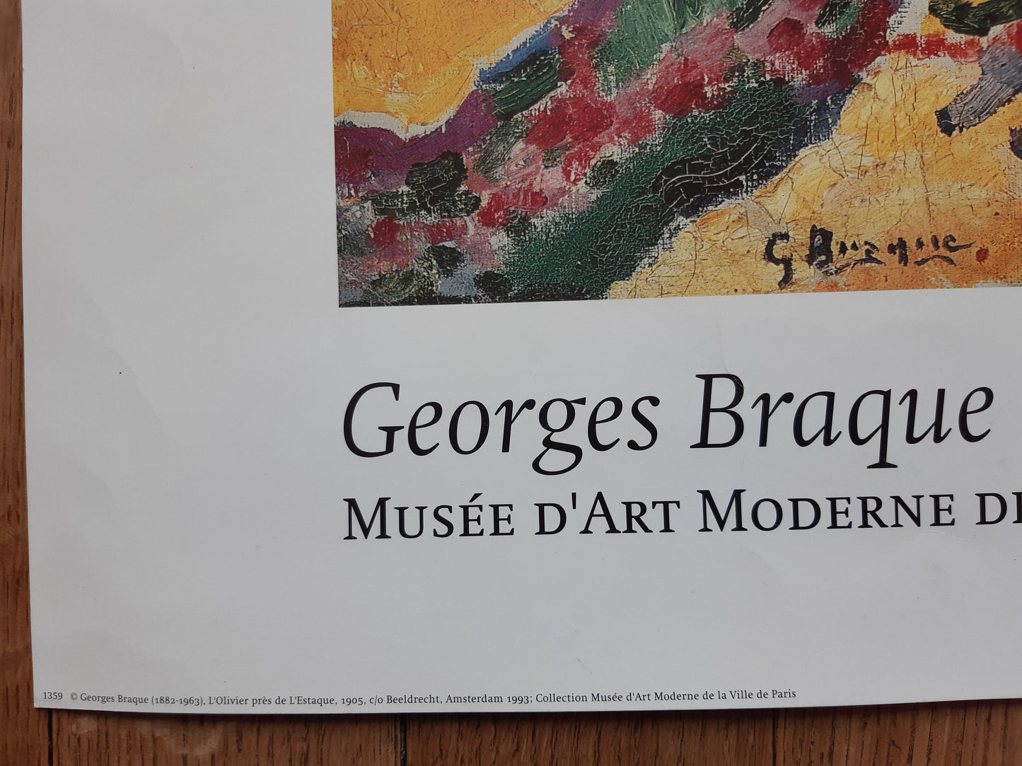 Georges Braque original art print folded - 31.5"×23.6" (80×60cm)