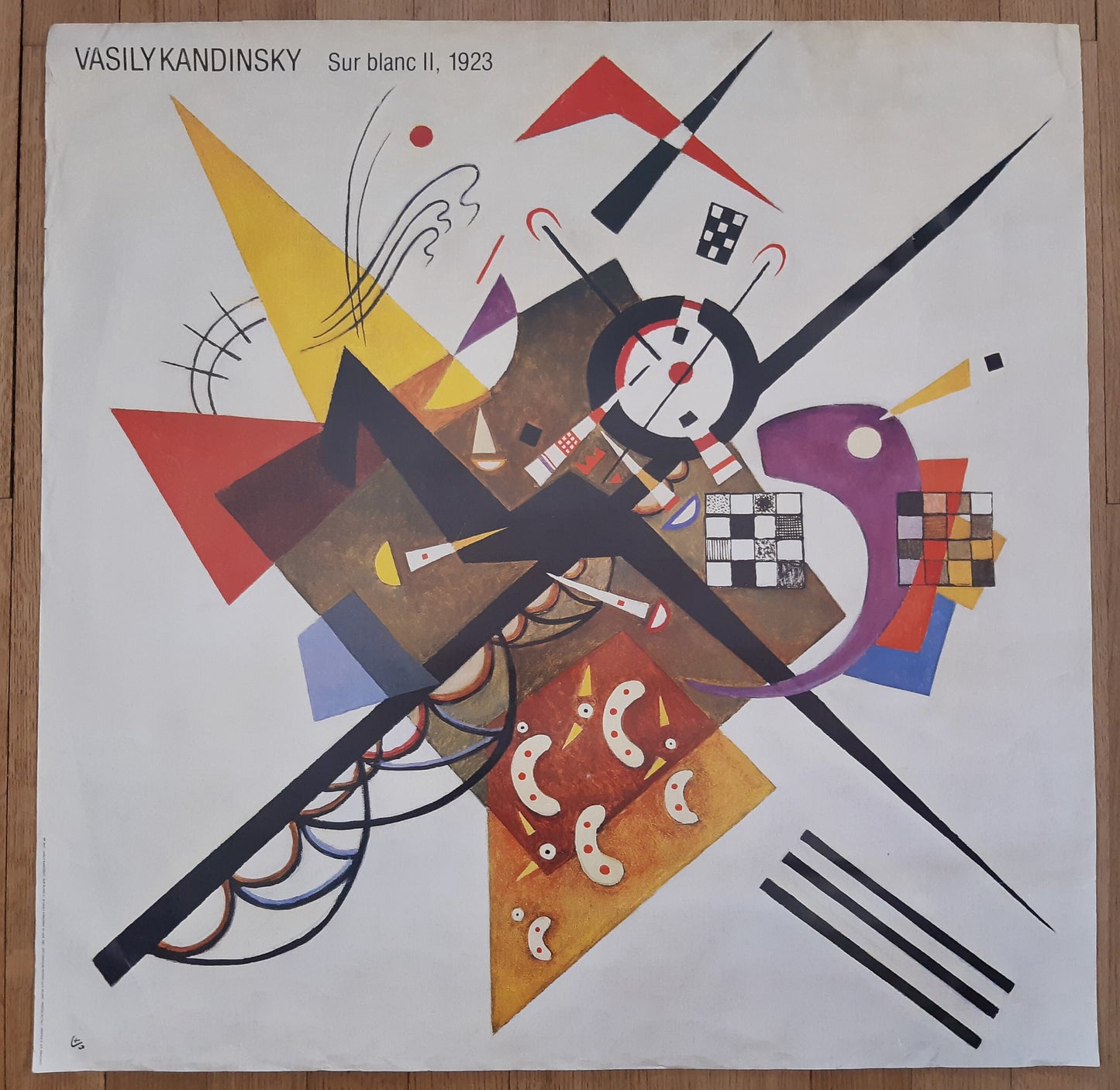 Wassily Kandinsky large vintage art print - 35.4"×35.4" (90×90cm)