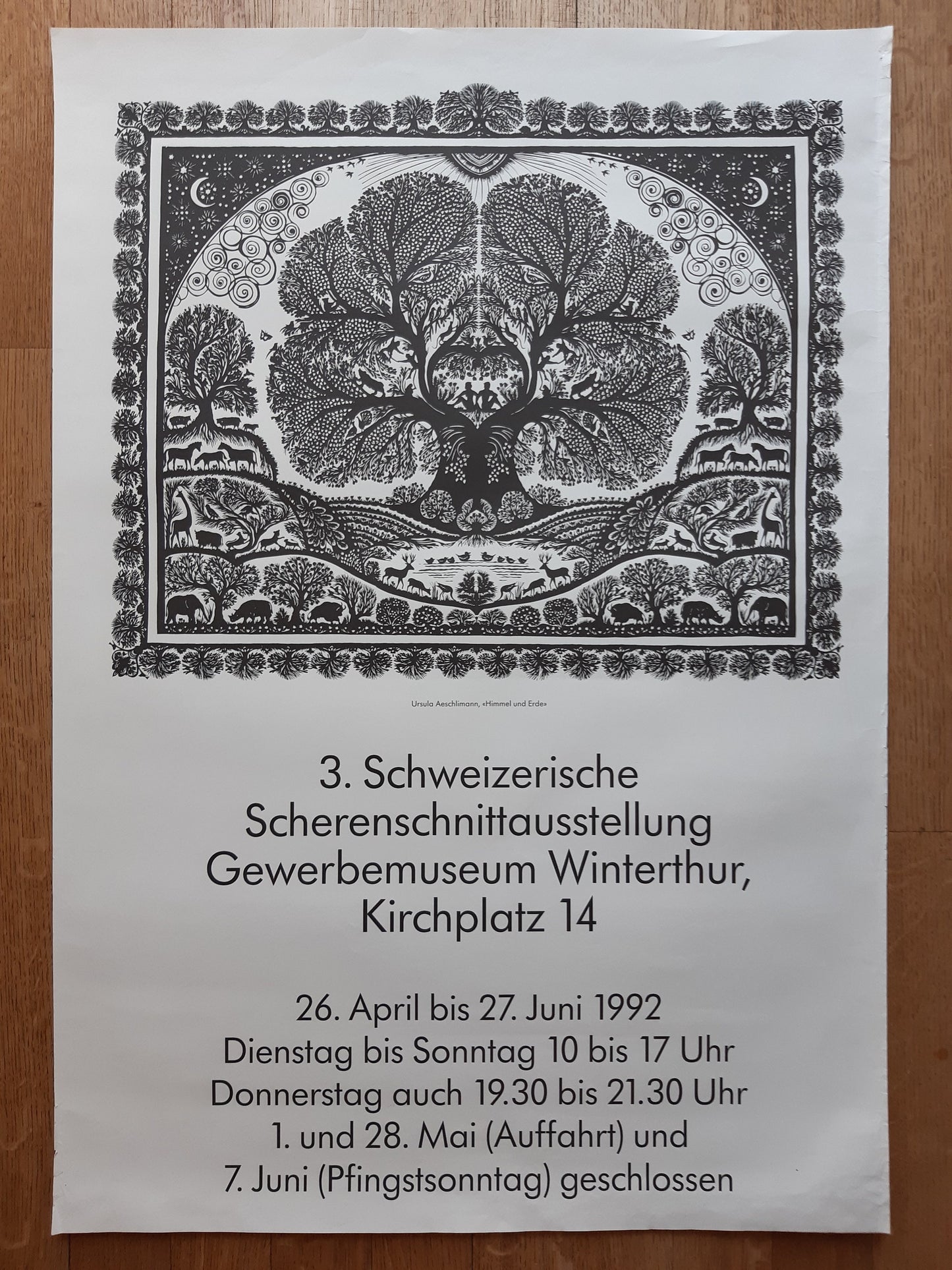 Papercut original art exhibition poster - 27.6"×39.4" (70×100cm)