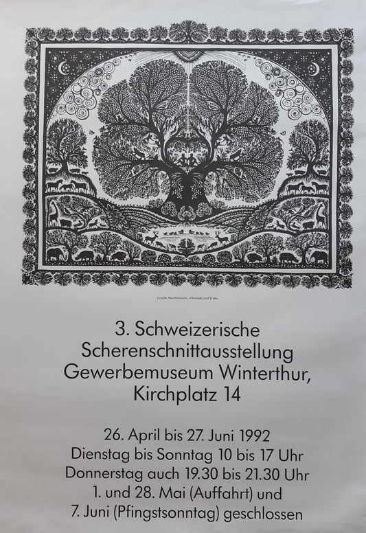 Papercut original art exhibition poster - 27.6"×39.4" (70×100cm)