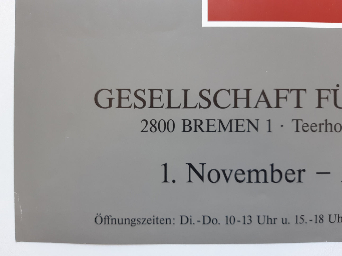 Urs Lüthi original art exhibition poster - 16.5"×23.2" (42×59cm)