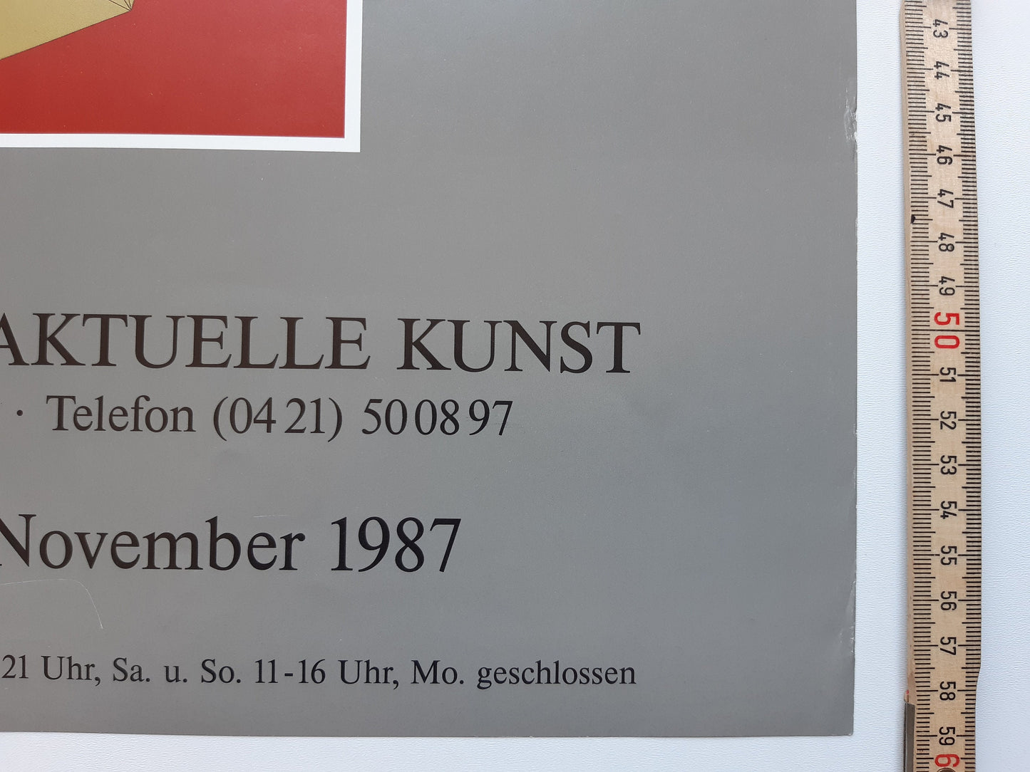 Urs Lüthi original art exhibition poster - 16.5"×23.2" (42×59cm)
