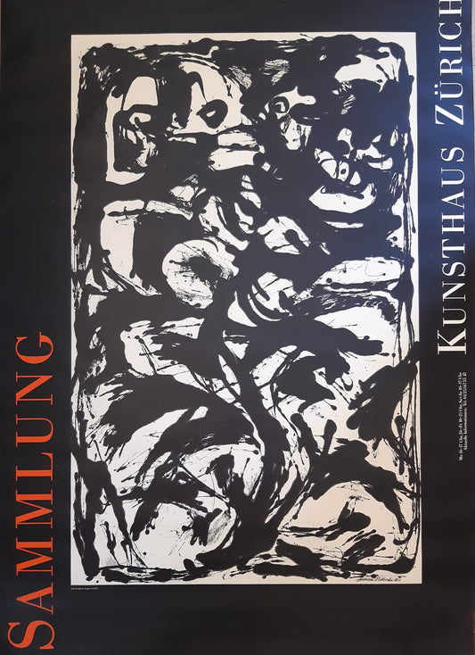 Jackson Pollock original art poster - 35.8"×50.0" (91×127cm)