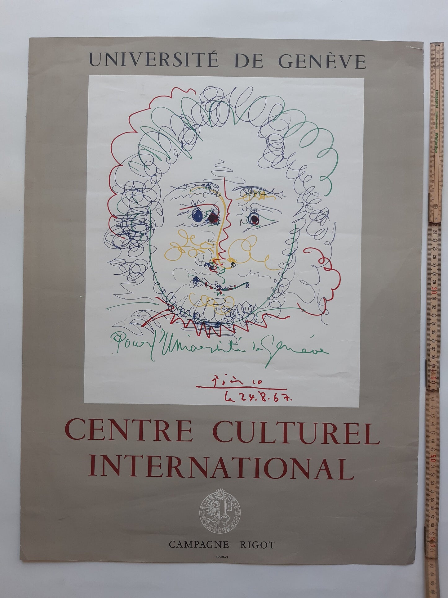 Picasso original art poster - 18.1"×24.8" (46×63cm)