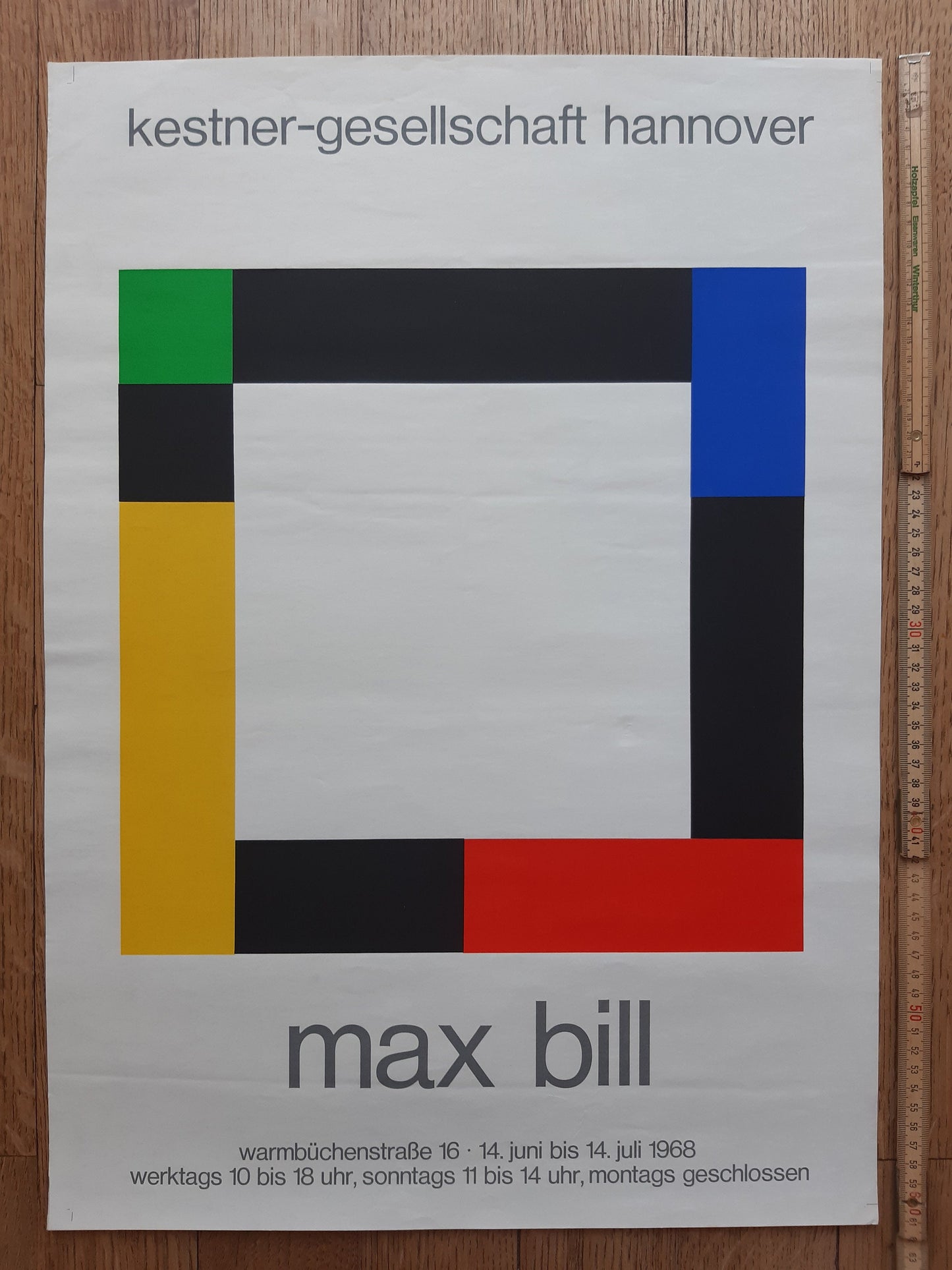 Max Bill original poster - 17.3"×24.2" (44×61.5cm)