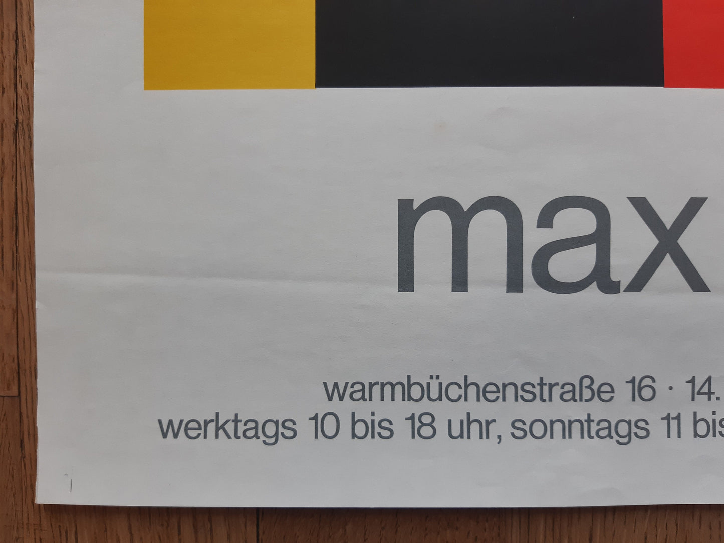 Max Bill original poster - 17.3"×24.2" (44×61.5cm)