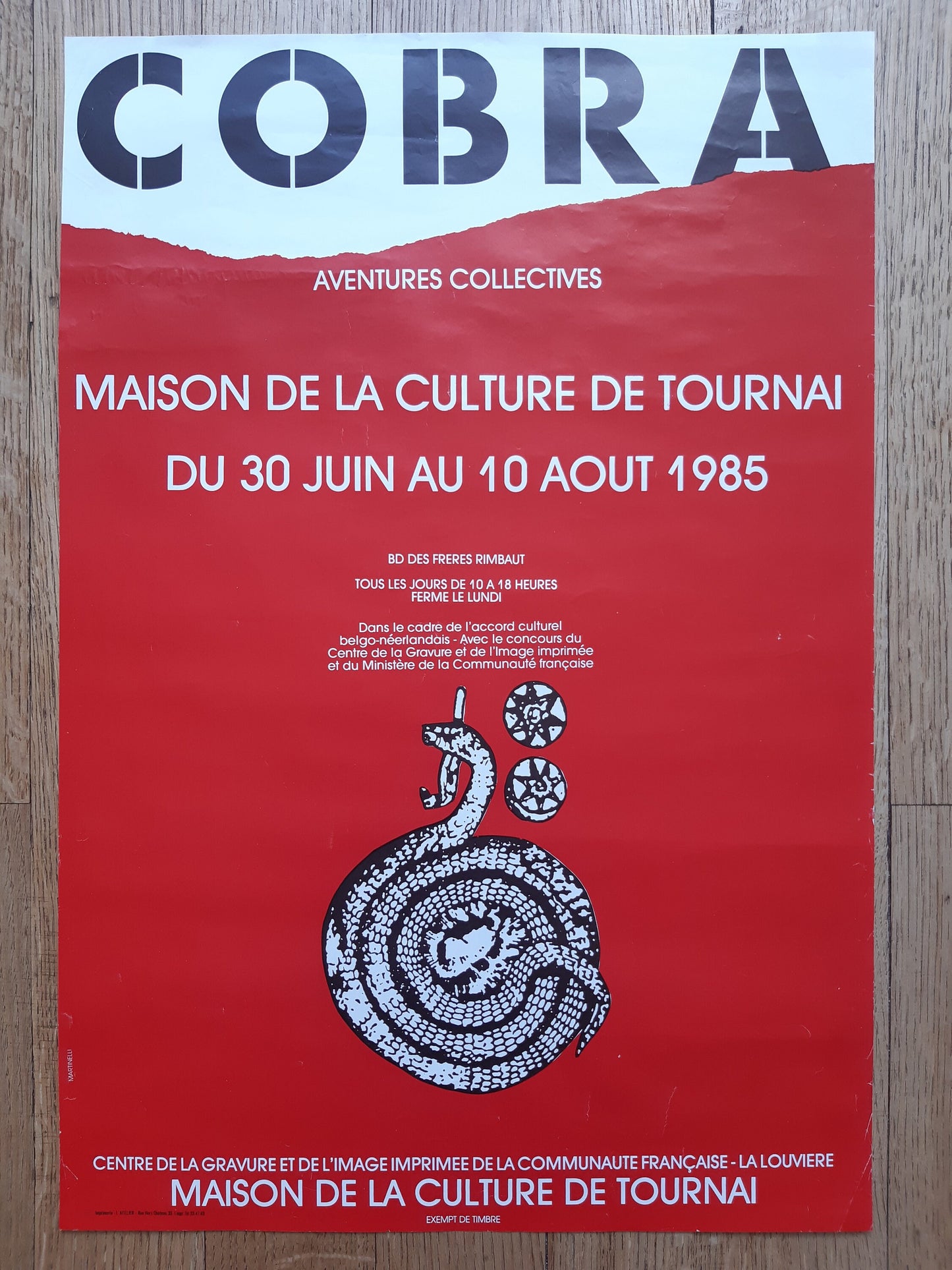 CoBrA original art poster - 16.4"×23.4" (41.6×59.5cm)